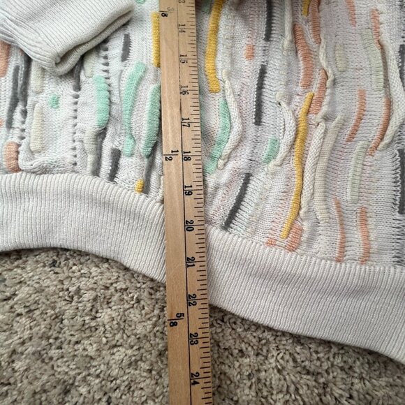 COOGI Australia Medium Cotton Sweater 3D Intricate Knit Pullover Crew Neck Adult - Picture 4 of 16